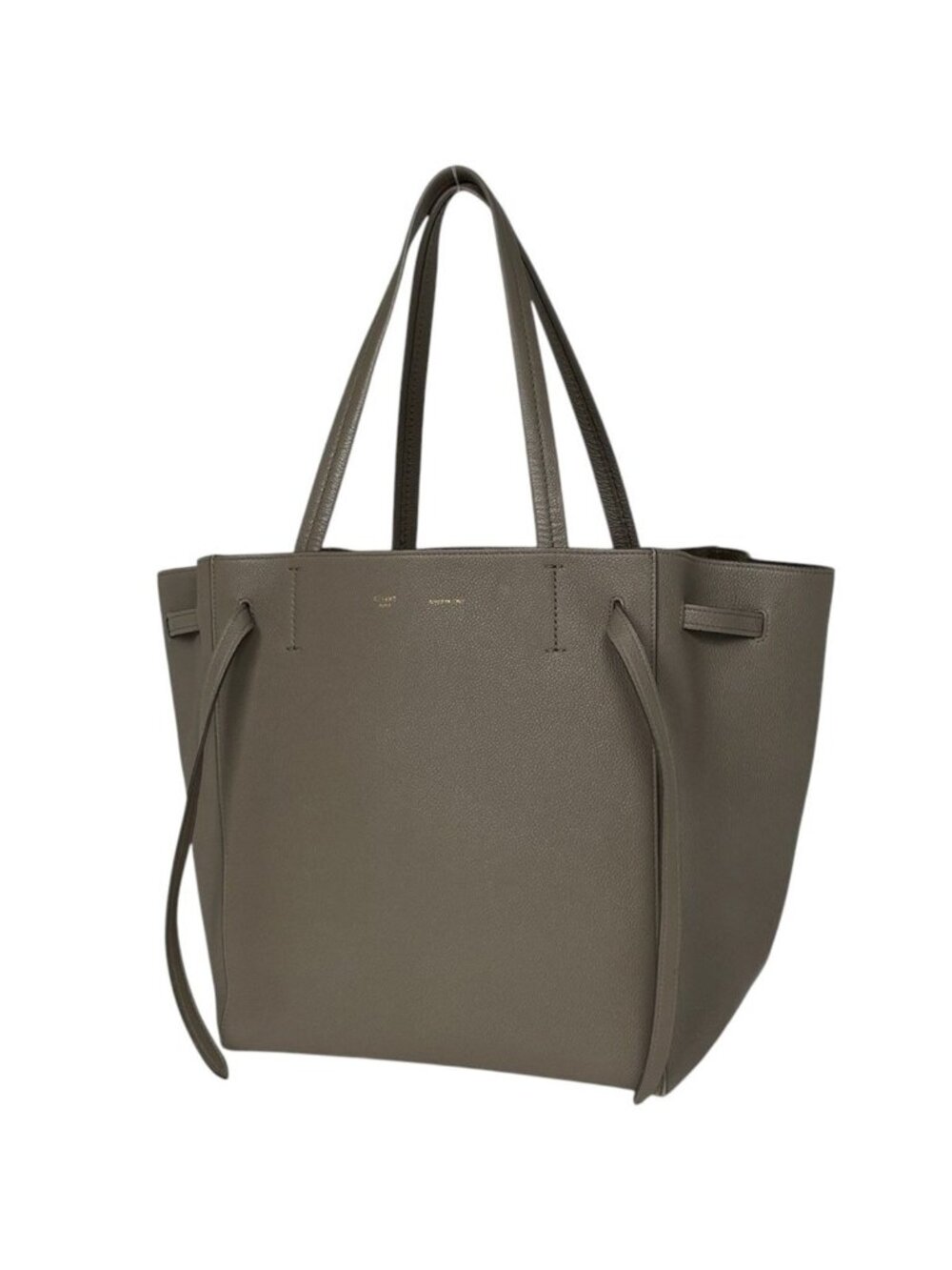 Celine Tote Bag Cabas Phantom Small Leather Gray